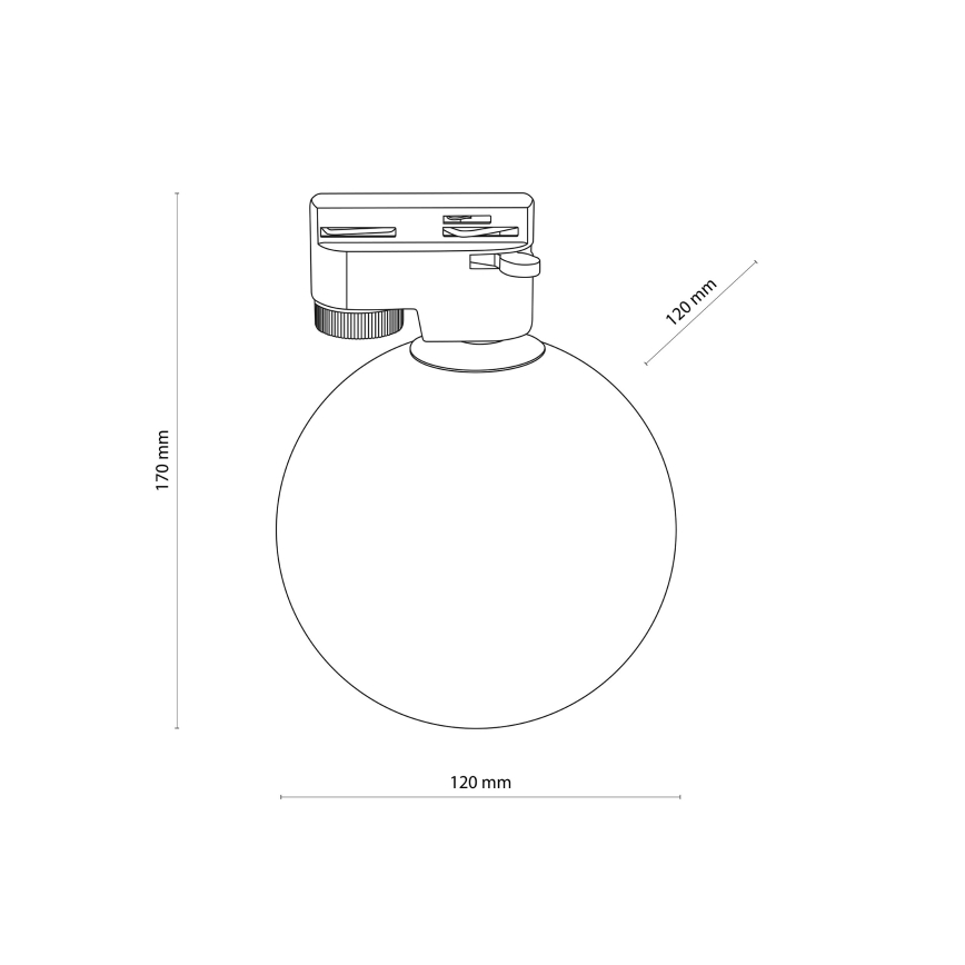 Plafondlamp voor 1-fase railsysteem TRACER 1xG9/8W/230V zwart/gerookt zwart