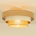 Plafondlamp WENTA 1xE27/60W/230V pr. 50 cm juta/beige