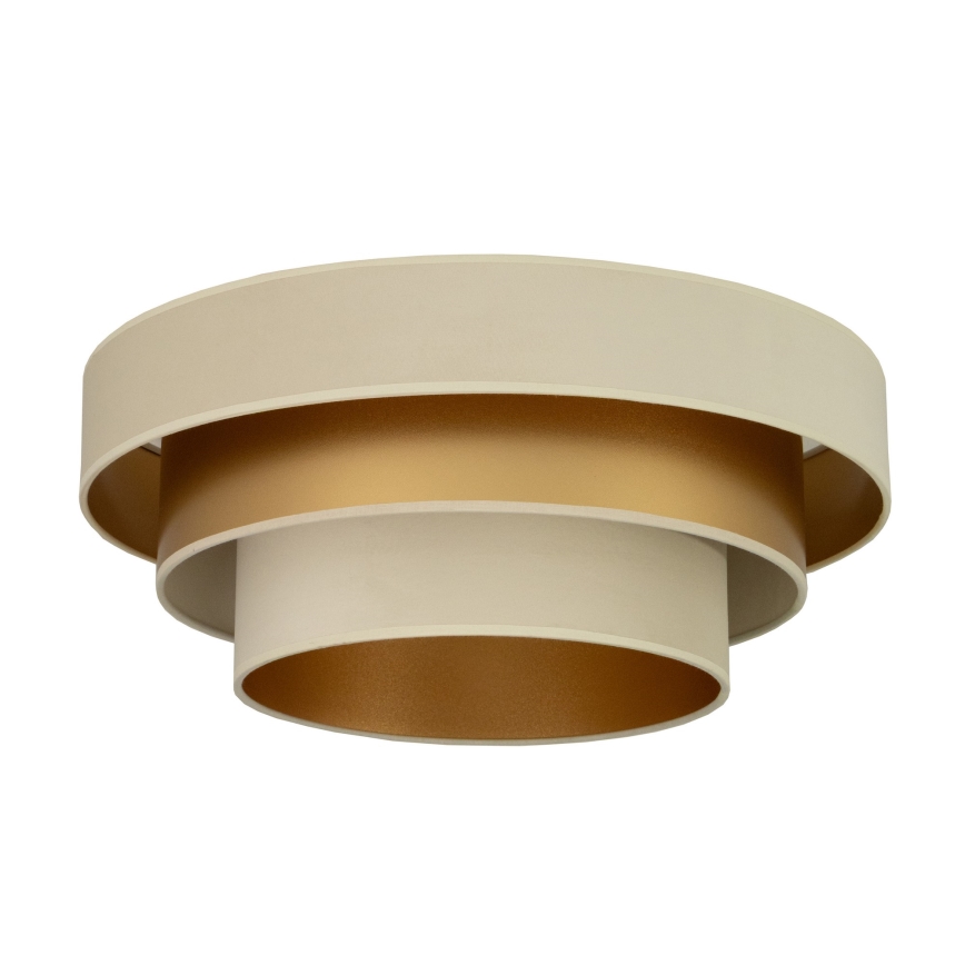 Plafondlamp WENTA 1xE27/60W/230V Ø 50 cm beige/goud