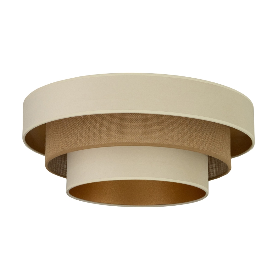 Plafondlamp WENTA 1xE27/60W/230V Ø 50 cm beige/jute