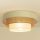 Plafondlamp WENTA 1xE27/60W/230V Ø 50 cm beige/jute