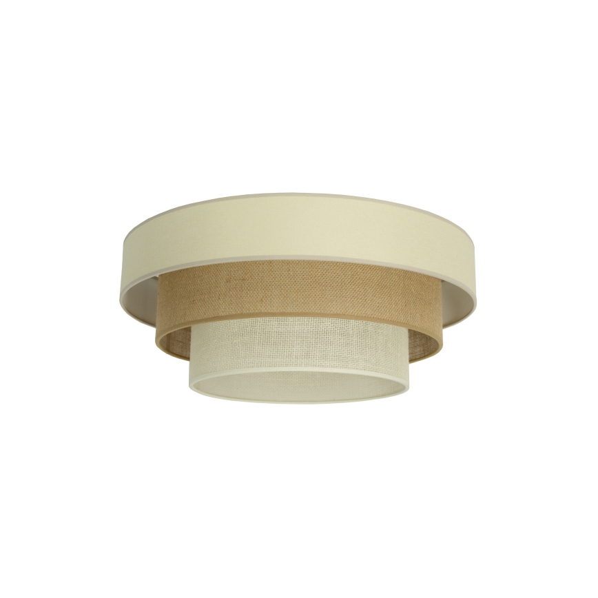 Plafondlamp WENTA 1xE27/60W/230V Ø 50 cm beige/jute