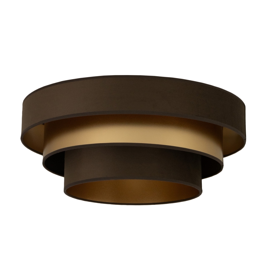 Plafondlamp WENTA 1xE27/60W/230V Ø 50 cm bruin/goud