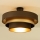Plafondlamp WENTA 1xE27/60W/230V Ø 50 cm bruin/goud