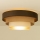 Plafondlamp WENTA 1xE27/60W/230V Ø 50 cm bruin/jute/beige