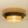 Plafondlamp WENTA 1xE27/60W/230V Ø 50 cm jute/bruin