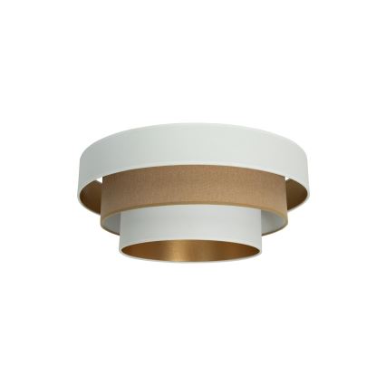 Plafondlamp WENTA 1xE27/60W/230V Ø 50 cm wit/bruin