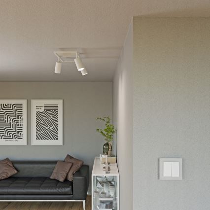 Plafondspot 3xGU10/30W/230V wit