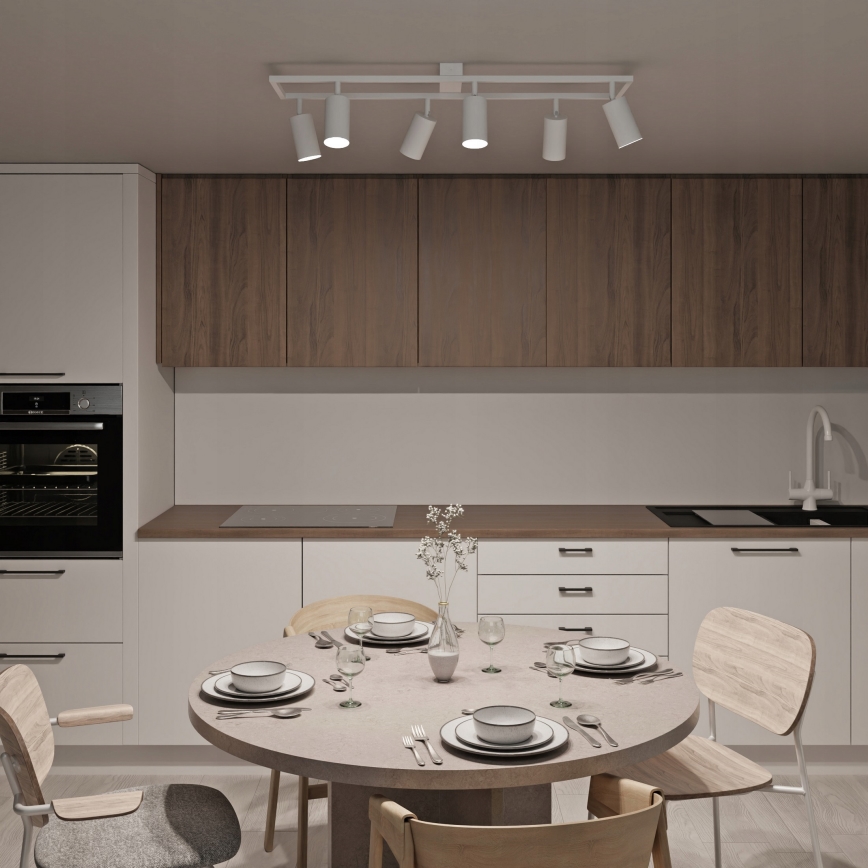 Plafondspot 6xGU10/30W/230V wit