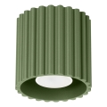 Plafondspot AURA 1xGU10/10W/230V Ø 10 cm groen