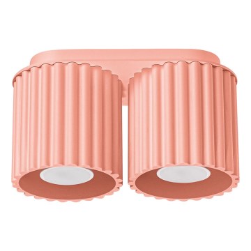 Plafondspot AURA 2xGU10/10W/230V roze