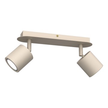 Plafondspot DEMIA 2xGU10/8W/230V beige