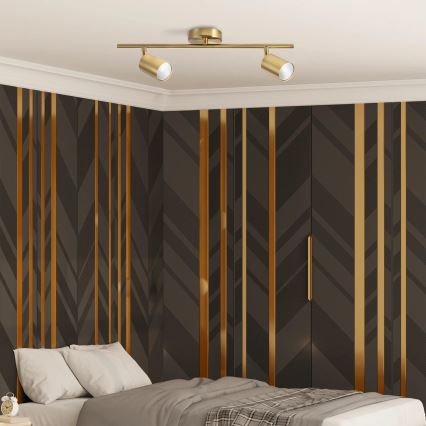 Plafondspot GOLDIE 2xGU10/10W/230V goudkleurig