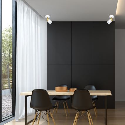 Plafondspot JOKER 1xGU10/25W/230V wit/goud