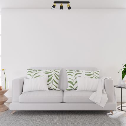 Plafondspot JOKER 3xGU10/25W/230V zwart/goud