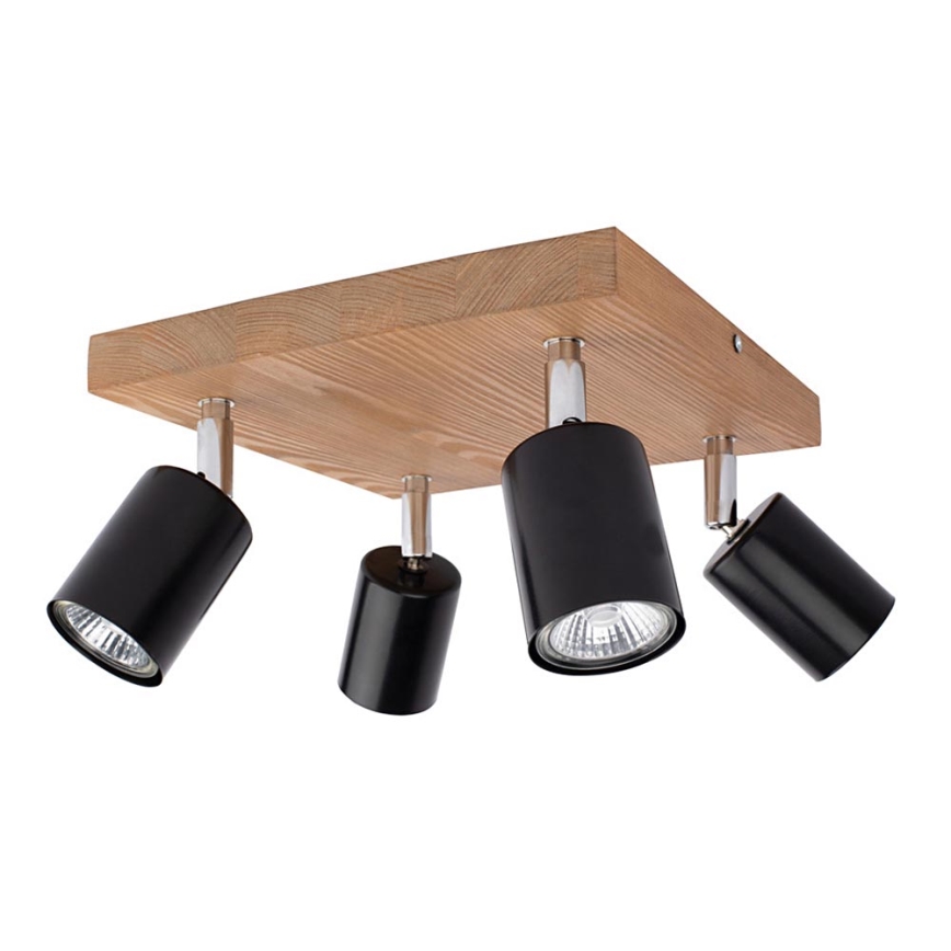 Plafondspot MANARA 4xGU10/5W/230V grenen