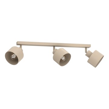 Plafondspot PARKLA 3xE27/15W/230V beige