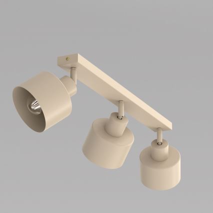 Plafondspot PARKLA 3xE27/15W/230V beige
