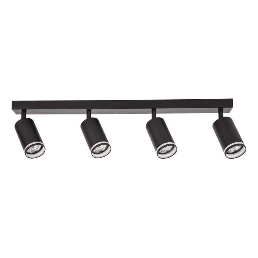 Plafondspot PIPE 4xGU10/10W/230V zwart