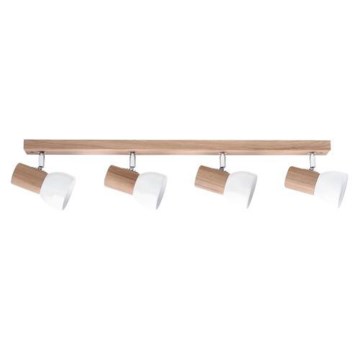 Plafondspot SVENDA 4xE27/60W/230V eiken/wit