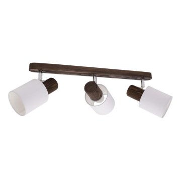 Plafondspot TRENDY 3xE27/15W/230V dennenhout