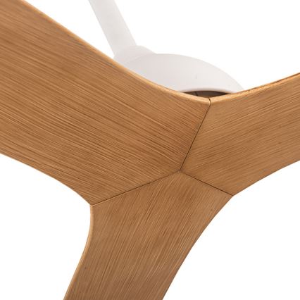Plafondventilator diameter 132 cm beige/wit + afstandsbediening