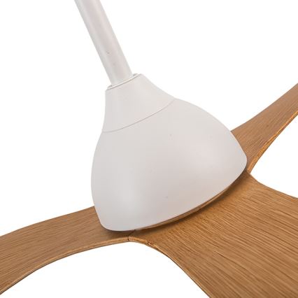 Plafondventilator diameter 132 cm beige/wit + afstandsbediening