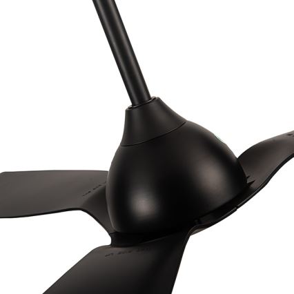 Plafondventilator Ø 132 cm IP44 zwart + afstandsbediening