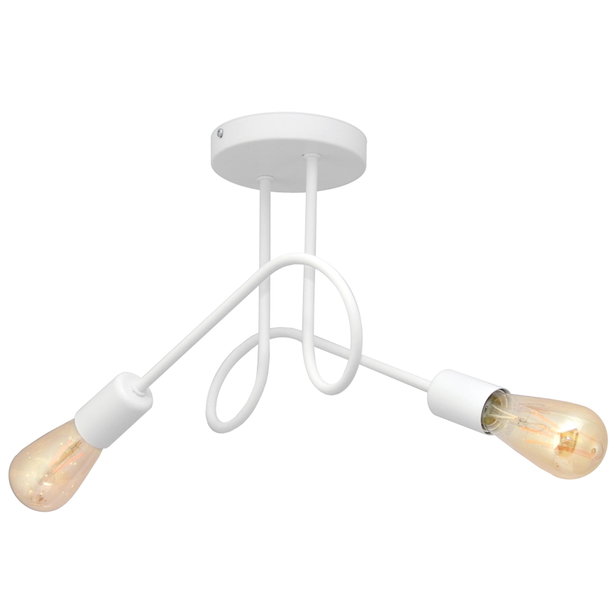 Plafondverlichting OXFORD 2xE27/15W/230V wit