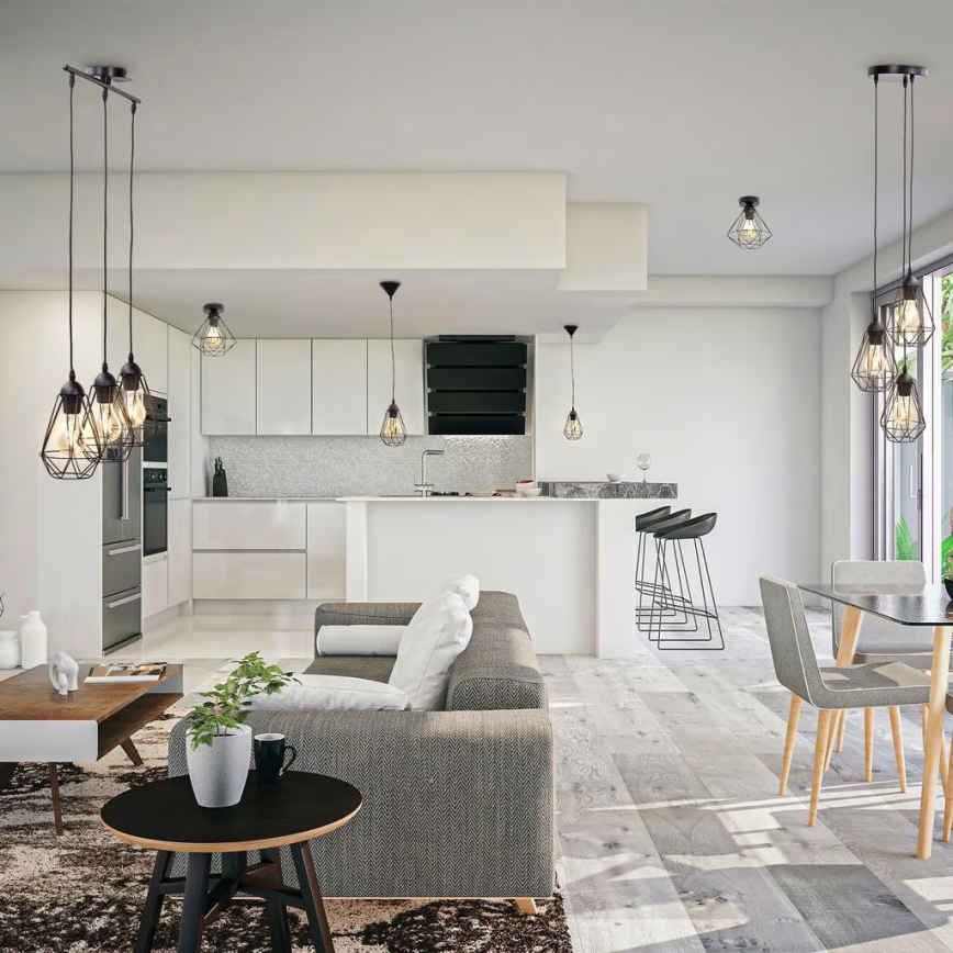 Plafonnier 1xE27/40W/230V noir