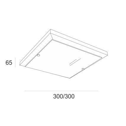 Plafonnier 1xE27/60W/230V pin