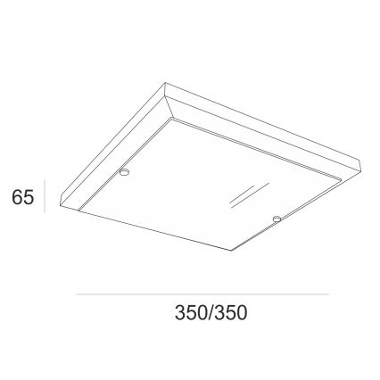 Plafonnier 2xE27/60W/230V hêtre - certifié FSC