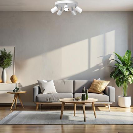 Plafonnier à 5 spots FUN 5xGU10/8W/230V, blanc