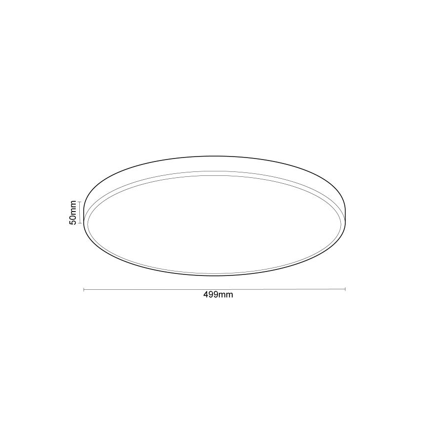 Plafonnier à intensité variable avec commande vocale OPAL LED/48W/230V 2700-6500K blanc + Télécommande
