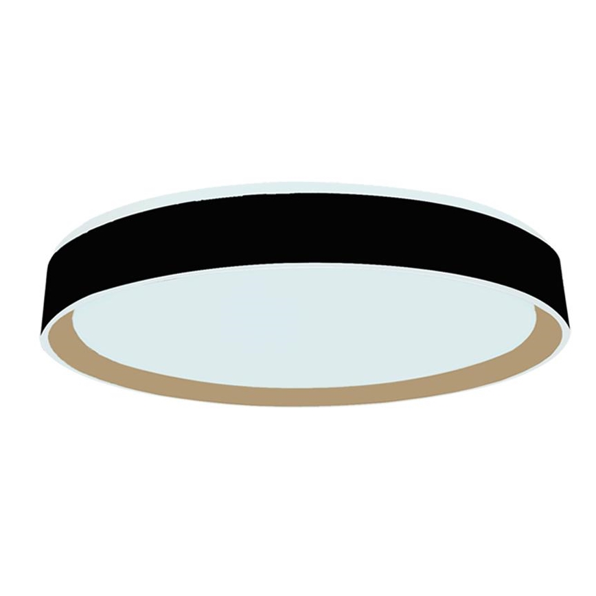 Plafonnier à intensité variable avec commande vocale OPAL LED/48W/230V 2700-6500K noir + Télécommande