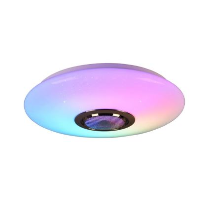 Plafonnier à intensité variable avec enceinte LED RGBW MAGIC MUSIC 18W/230V 3000-6500K + Télécommande