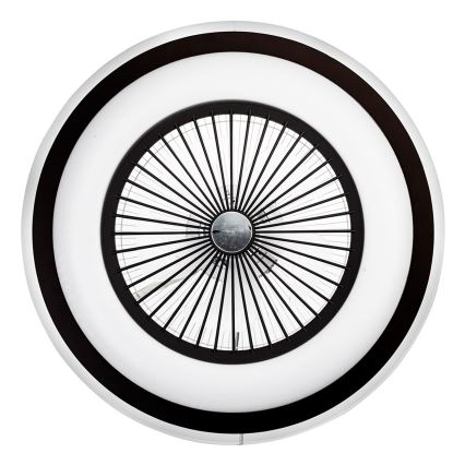 Plafonnier à intensité variable avec ventilateur ZEPHYR LED/48W/230V 3000-6000K noir + Télécommande