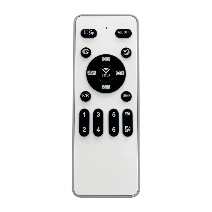 Plafonnier à intensité variable avec ventilateur ZEPHYR LED/48W/230V 3000-6000K noir + Télécommande