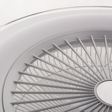 Plafonnier à intensité variable avec ventilateur ZONDA LED/48W/230V 3000-6000K argenté+ télécommande