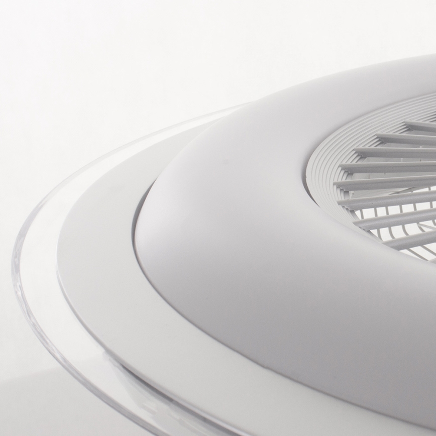 Plafonnier à intensité variable avec ventilateur ZONDA LED/48W/230V 3000-6000K argenté+ télécommande