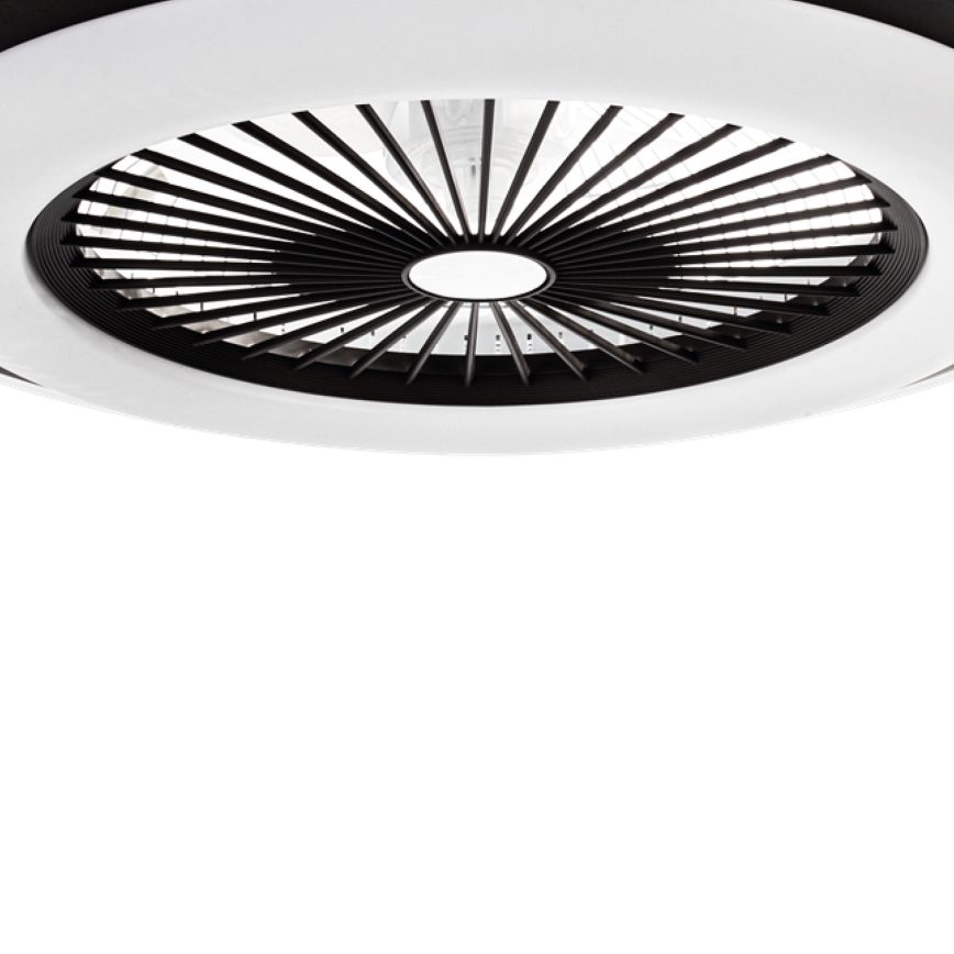 Plafonnier à intensité variable avec ventilateur ZONDA LED/48W/230V 3000-6000K noir + Télécommande