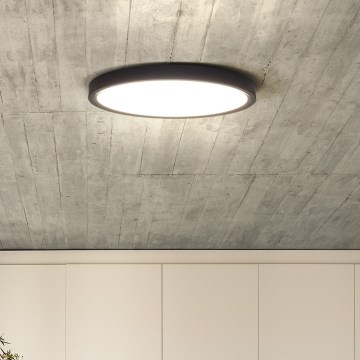 Plafonnier à intensité variable ESTELA LED/36W/230V d. 30 cm noir + télécommande