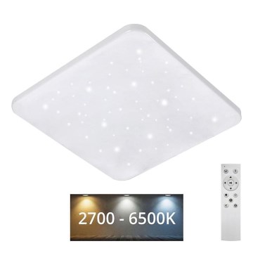 Plafonnier à intensité variable FLORA LED/36W/230V 2700-6500K 43x43 cm + télécommande