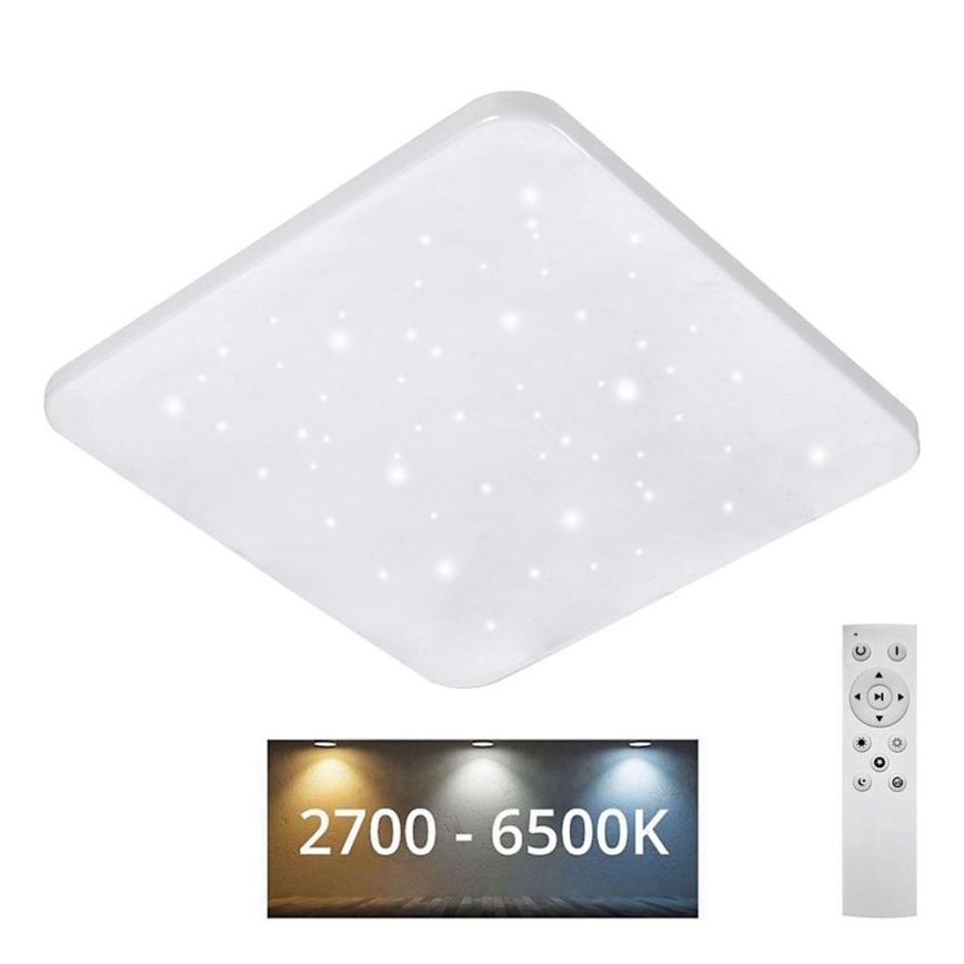 Plafonnier à intensité variable FLORA LED/36W/230V 2700-6500K 43x43 cm + télécommande