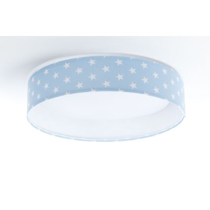 Plafonnier enfant à intensité variable SMART GALAXY KIDS LED/24W/230V 3000-6500K étoiles bleu/blanc + télécommande