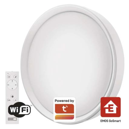 Plafonnier à intensité variable GoSmart LED/30W/230V d. 40 cm 2700-6500K Wi-Fi Tuya + télécommande