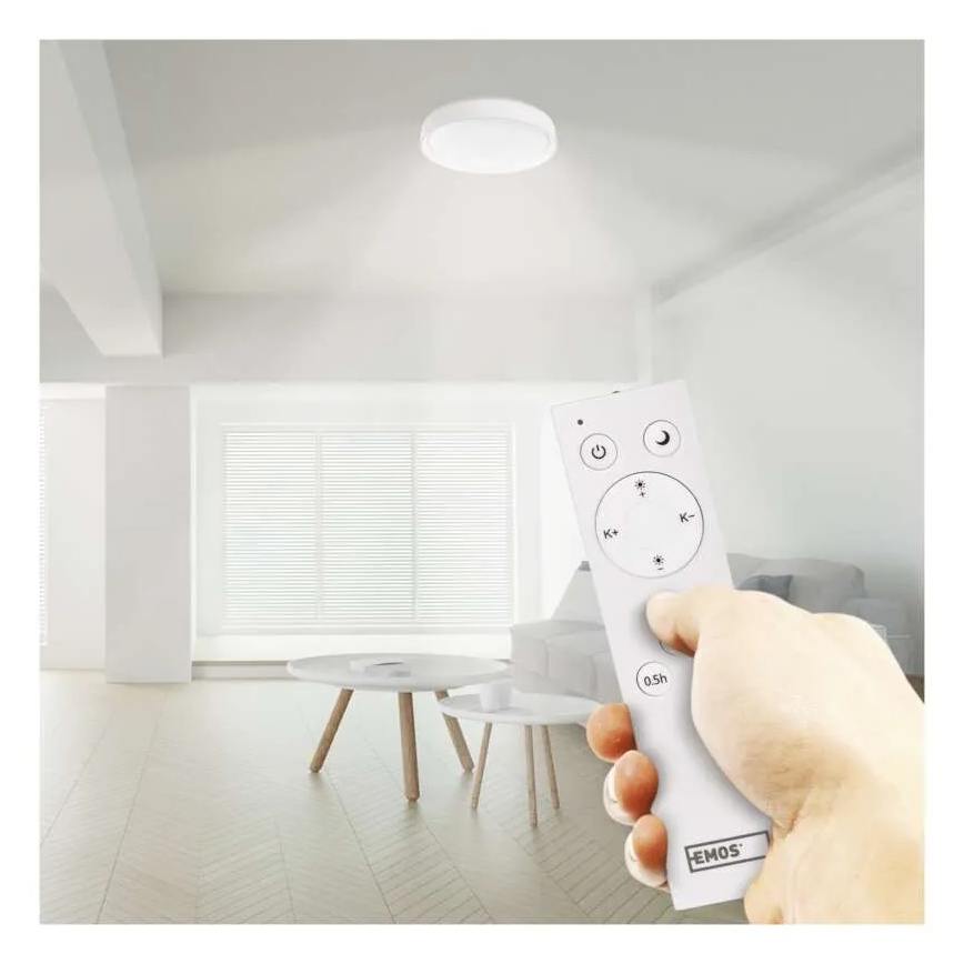 Plafonnier à intensité variable GoSmart LED/45W/230V d. 50 cm 2700-6500K Wi-Fi Tuya + télécommande