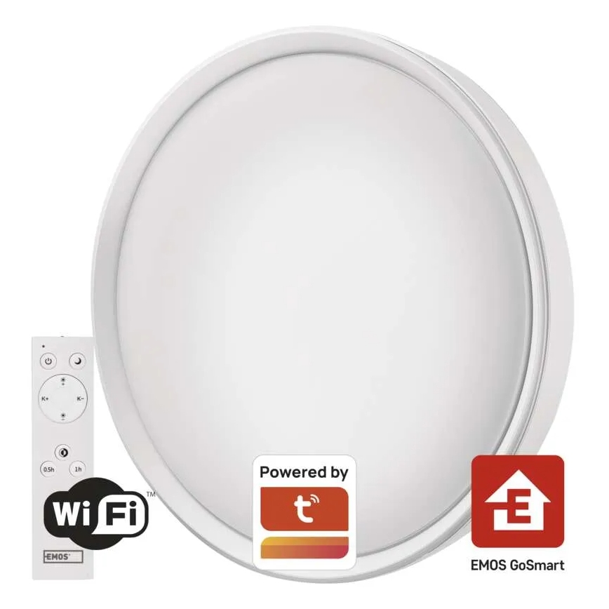 Plafonnier à intensité variable GoSmart LED/45W/230V d. 50 cm 2700-6500K Wi-Fi Tuya + télécommande