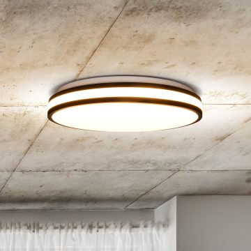 Plafonnier à intensité variable LASKOS LED/48W/230V 3000-6500K noir + télécommande