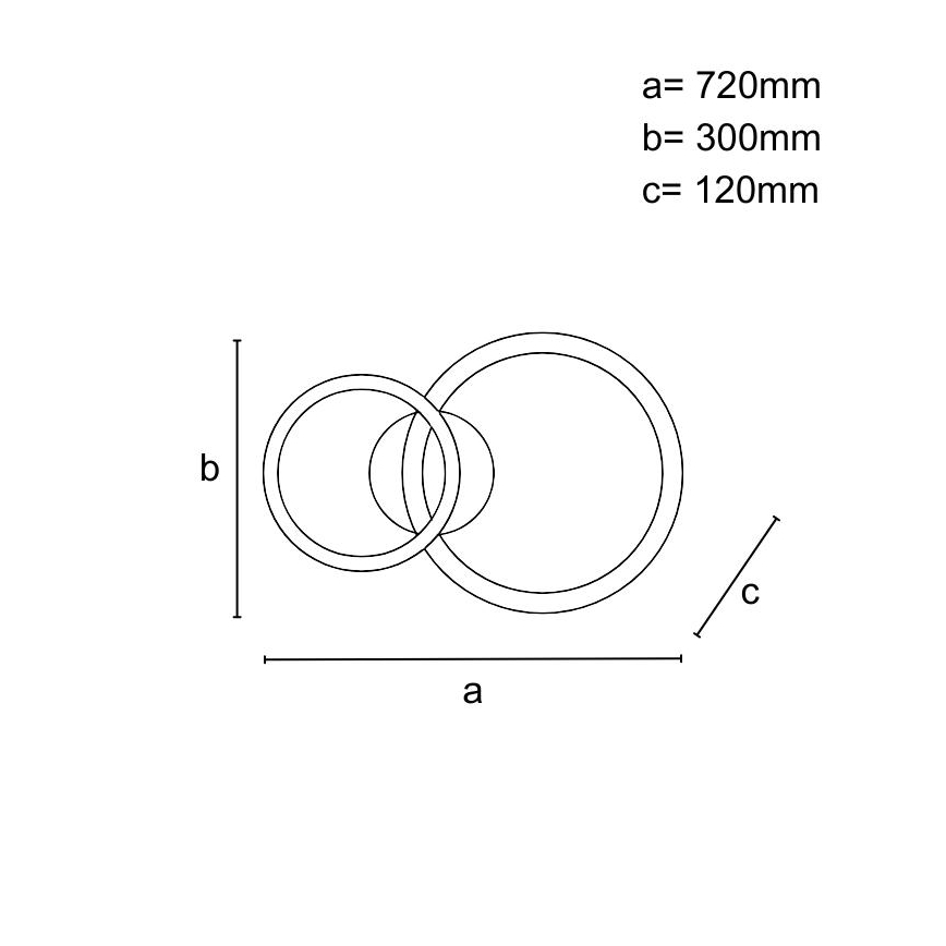Plafonnier à intensité variable LED/110W/230V 3000-6500K + télécommande
